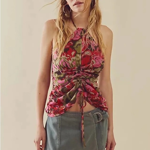 NWOT Free People Kyle Printed Top - Picture 2 of 5